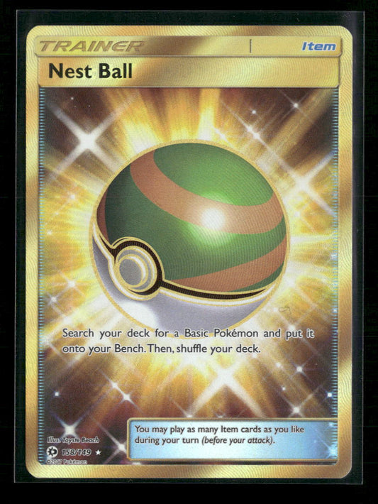 Nest Ball (Secret) SM Base Set #158/149 - Front