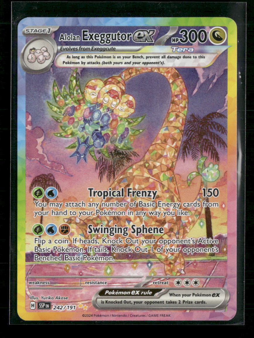 Alolan Exeggutor ex SV08: Surging Sparks #242/191 - Front