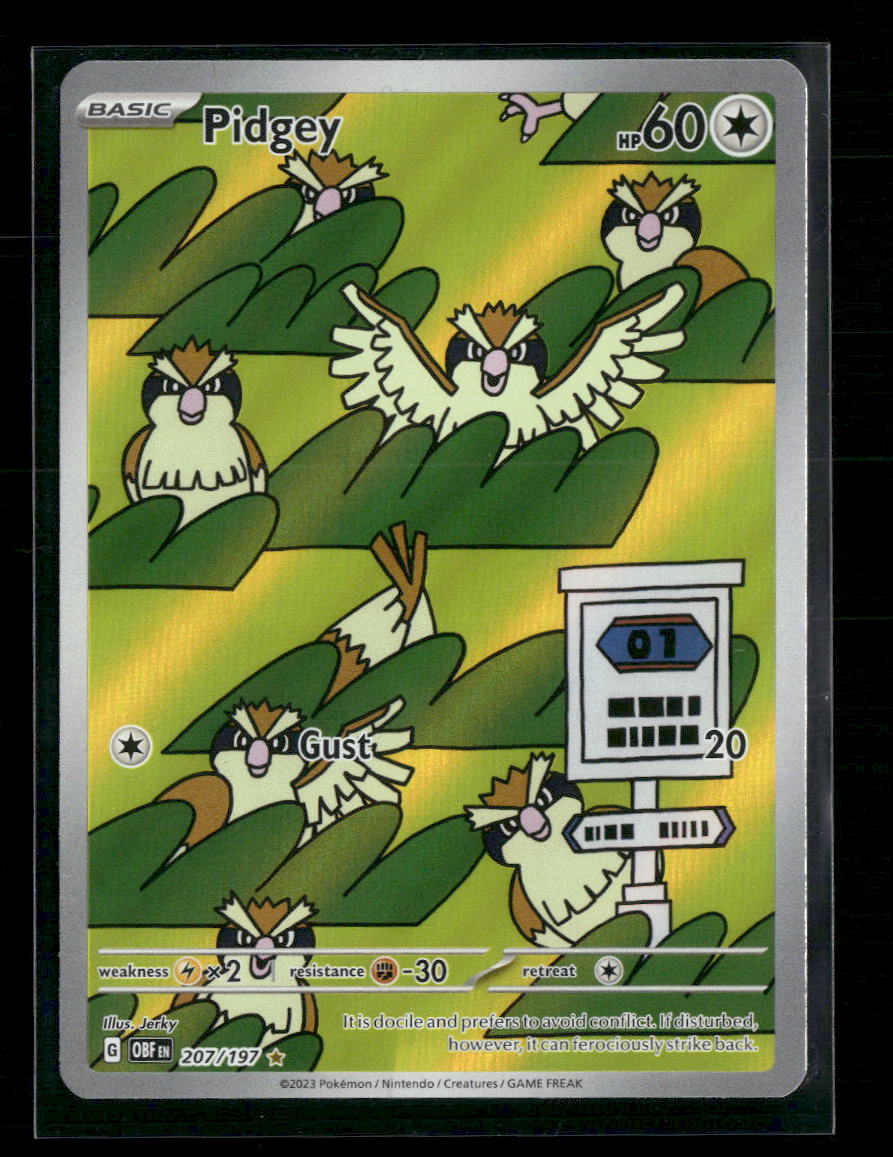 Pidgey SV03: Obsidian Flames #207/197 - Front