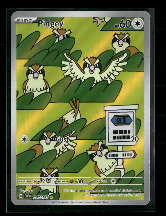 Pidgey SV03: Obsidian Flames #207/197 - Front