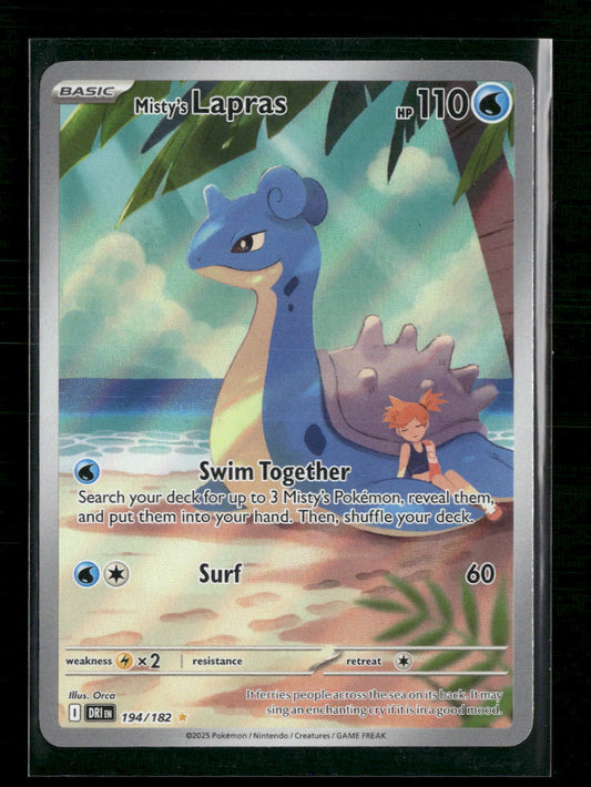 Misty's Lapras SV10: Destined Rivals #194/182 - Front