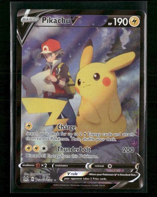 Pikachu V SWSH11: Lost Origin Trainer Gallery #TG16/TG30 - Front