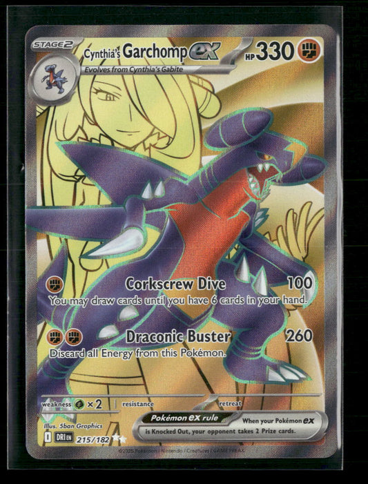 Cynthia's Garchomp ex SV10: Destined Rivals #215/182 - Front