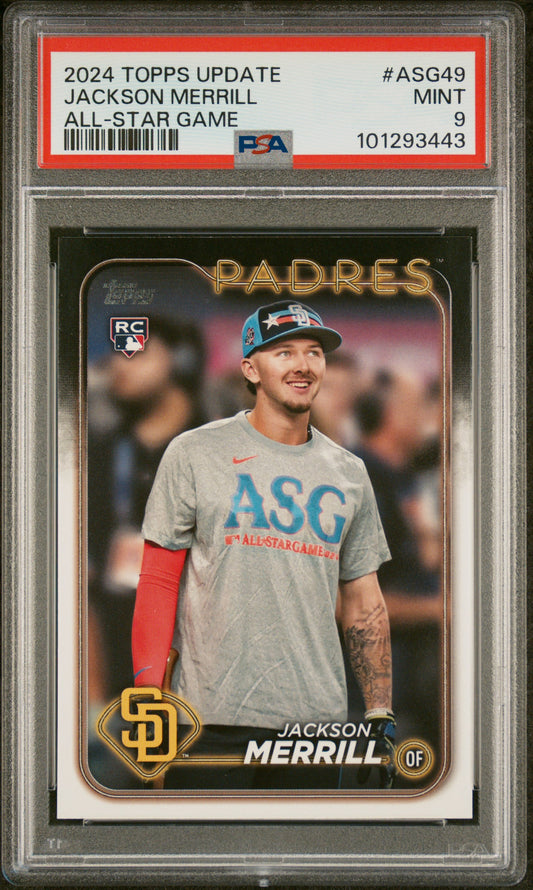 Jackson Merrill 2024 Topps Update 2024 All-Star Game #ASG49 PSA 9 - Front