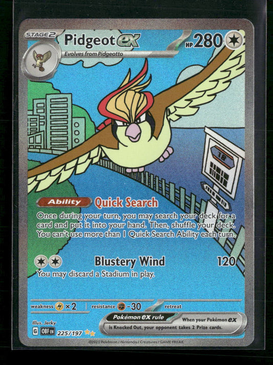 Pidgeot ex SV03: Obsidian Flames #225/197 - Front