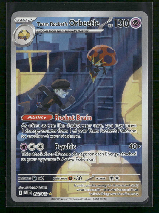 Team Rocket's Orbeetle SV10: Destined Rivals #198/182 - Front