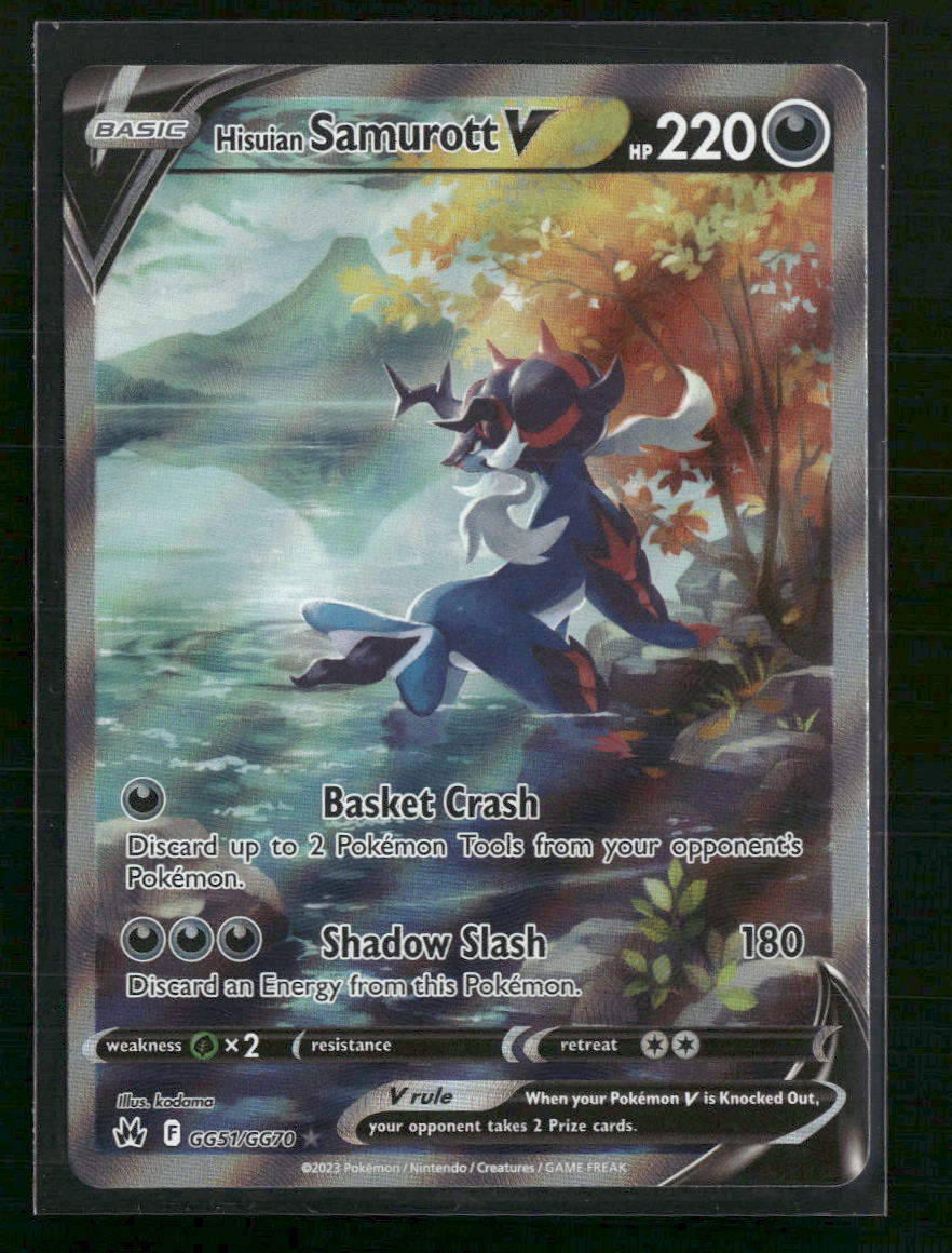 Hisuian Samurott V Crown Zenith: Galarian Gallery #GG51/GG70 - Front