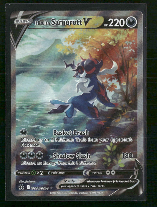 Hisuian Samurott V Crown Zenith: Galarian Gallery #GG51/GG70 - Front