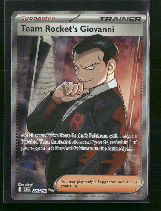 Team Rocket's Giovanni SV10: Destined Rivals #225/182 - Front