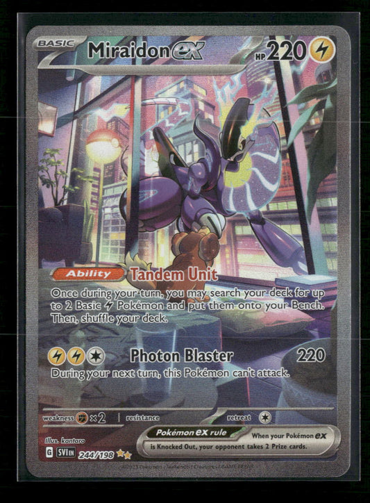 Miraidon ex SV01: Scarlet & Violet Base Set #244/198 - Front
