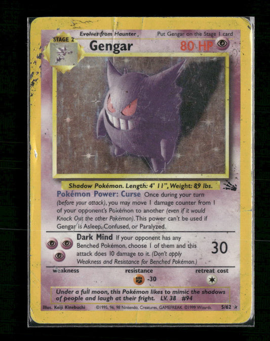 Gengar (5) Fossil #05/62 - Front