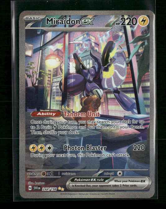 Miraidon ex SV01: Scarlet & Violet Base Set #244/198 - Front