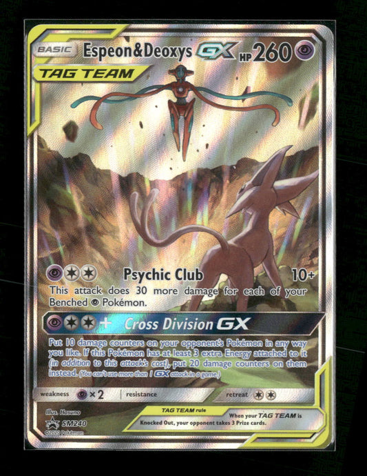 Espeon & Deoxys GX SM Promos #SM240 - Front