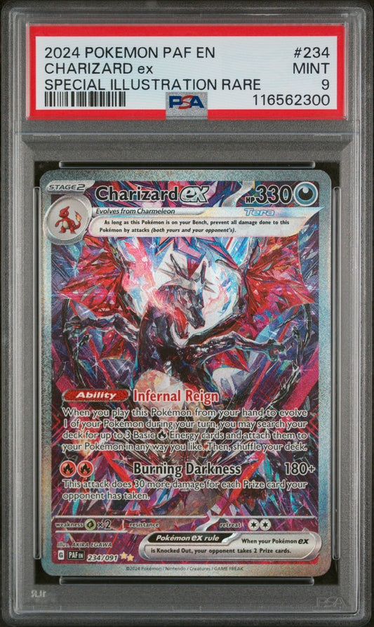 Charizard Ex 2024 Pokemon #234 Special Illustration Rare PSA 9 - Front