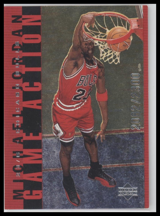 Michael Jordan 1998 Living Legend #G15 Game Action Red #/2300 - Front