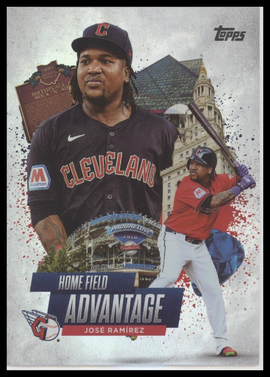 José Ramírez 2025 Topps #HA-27 Home Field Advantage - Front