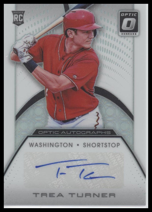Trea Turner 2016 Donruss Optic #OA-TT Optic Autographs - Front