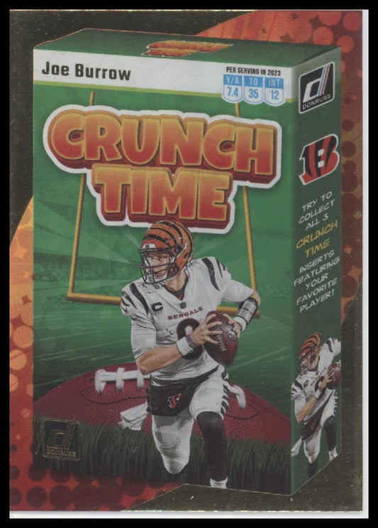 Joe Burrow 2023 Donruss #CT-3 Crunch Time - Front