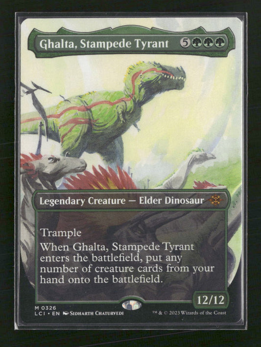 Ghalta, Stampede Tyrant (Borderless) The Lost Caverns of Ixalan #326 - Front