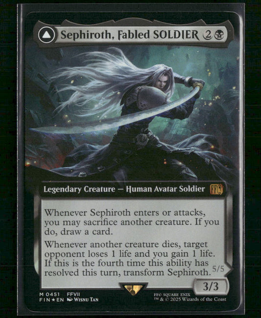 Sephiroth, Fabled SOLDIER (Extended Art) FINAL FANTASY #451 - Front