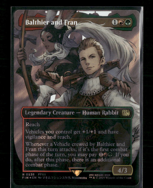 Balthier and Fran (Borderless) (Surge Foil) (0538) FINAL FANTASY #538 - Front