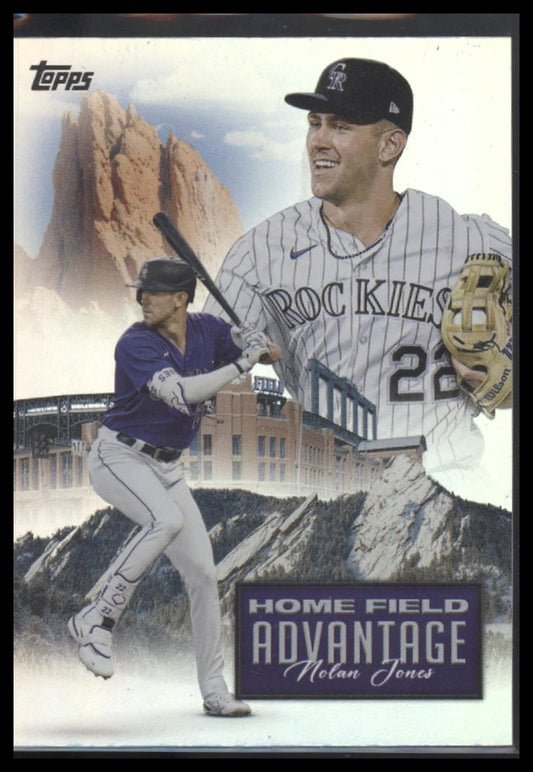 Nolan Jones 2024 Topps Update #HFA-26 Home Field Advantage - Front