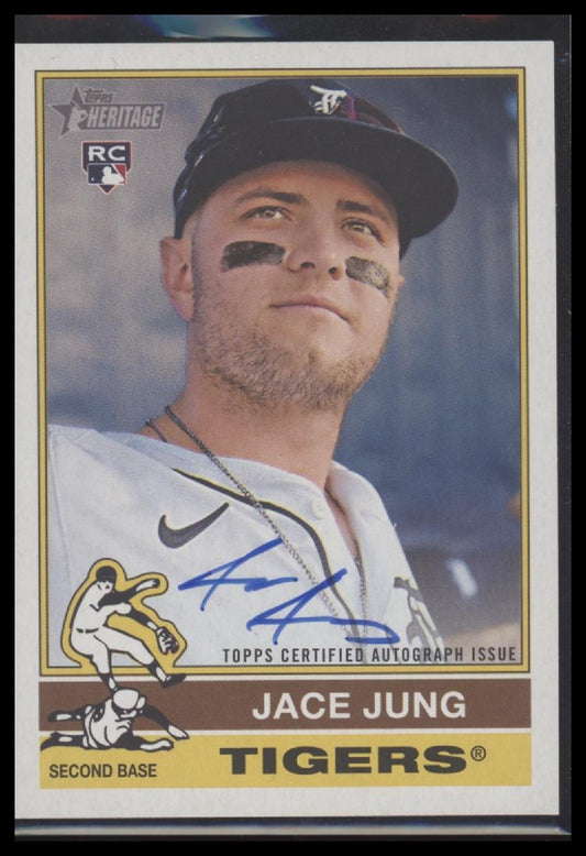 Jace Jung 2025 Topps Heritage #ROA-JJ Real One Autographs - Front