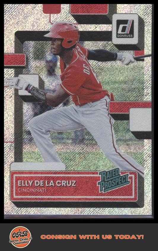 Elly De La Cruz 2022 Donruss #RP-6 Rated Prospects Rapture - Front