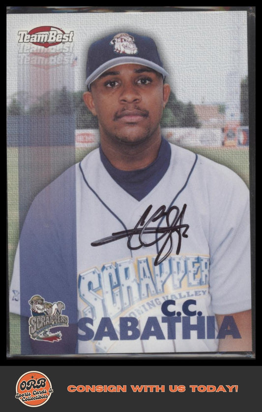 CC Sabathia 1999 Team Best Rookie #NNO Autographs - Front