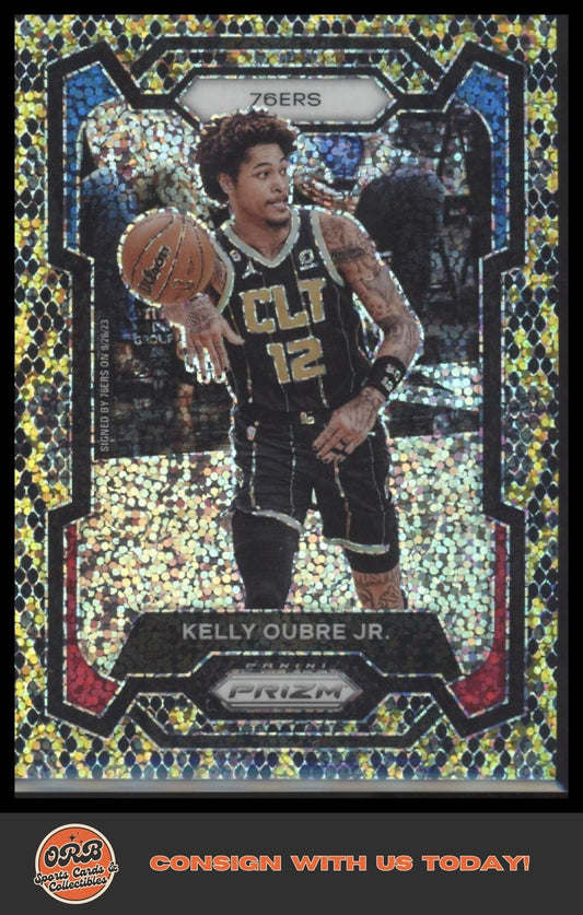 Kelly Oubre Jr. 2023-24 Panini Prizm #257 Prizms Green - Front