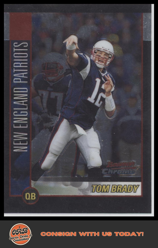 Tom Brady 2002 Bowman Chrome #99 - Front