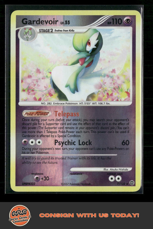 Gardevoir Secret Wonders #7/132 Reverse Holo - Print Line - Front