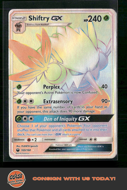 Shiftry GX (Secret) SM - Celestial Storm #169/168 - Front