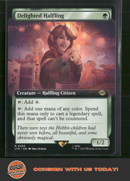 Delighted Halfling (Extended Art) Tales of Middle-earth #363 - Front