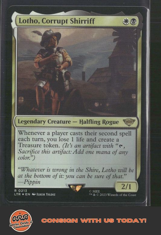 Lotho, Corrupt Shirriff Tales of Middle-earth #213 - Front