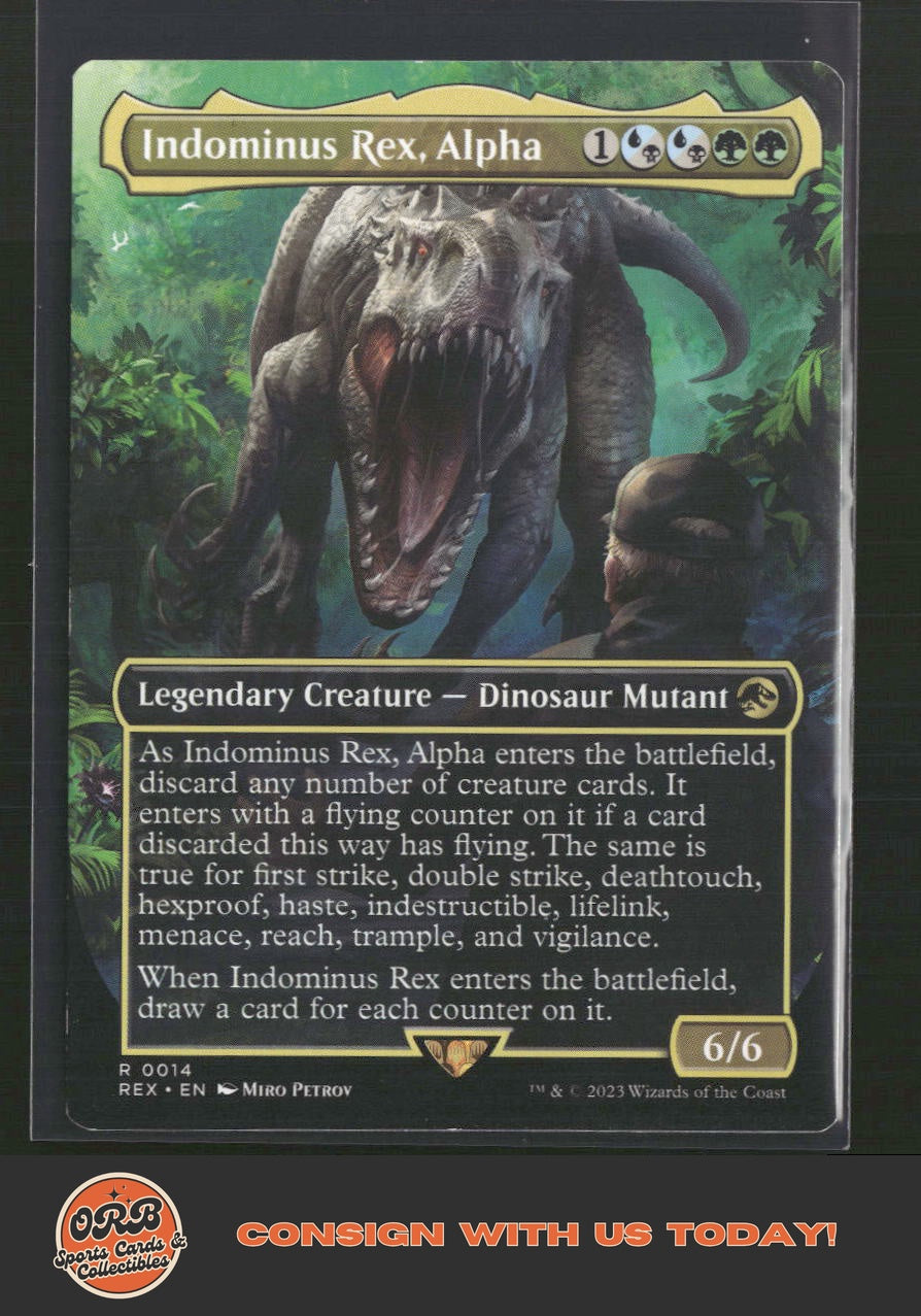 Indominus Rex, Alpha (Borderless)Jurassic World Collection #14 - Front
