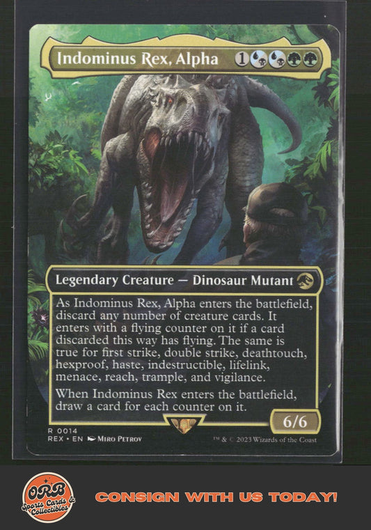 Indominus Rex, Alpha (Borderless)Jurassic World Collection #14 - Front