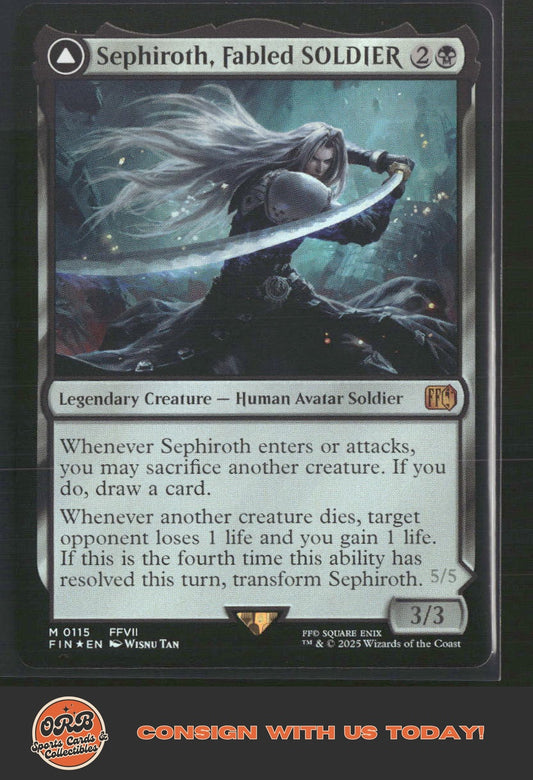 Sephiroth, Fabled SOLDIER FINAL FANTASY #115 Foil - Front