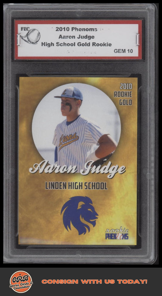 2010 Phenoms Aaron Judge Rookie Gold - Front