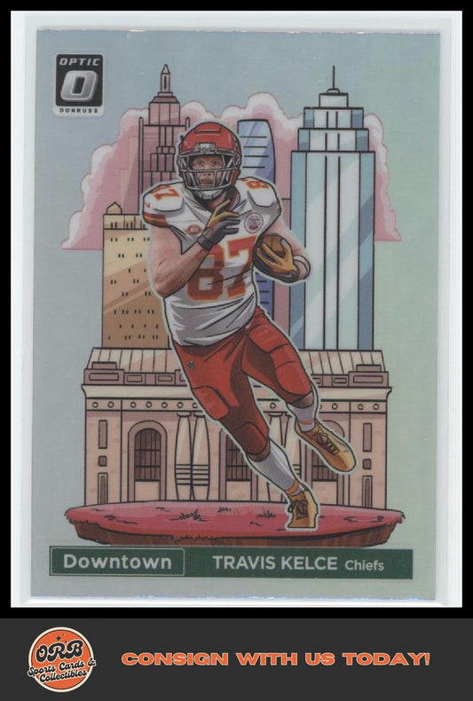 Travis Kelce 2024 Donruss #7 Downtown! - Front