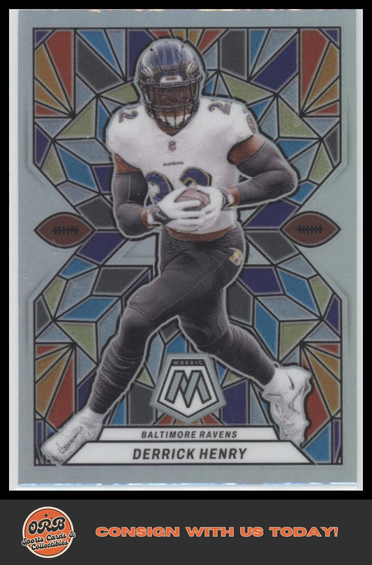 Derrick Henry 2024 Panini Mosaic #SG-13 Stained Glass - Front