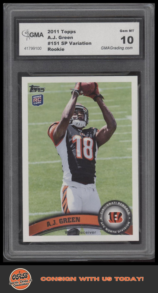 A.J. Green 2011 Topps Factory Set Bonus: Rookies Overhead Catch - Front