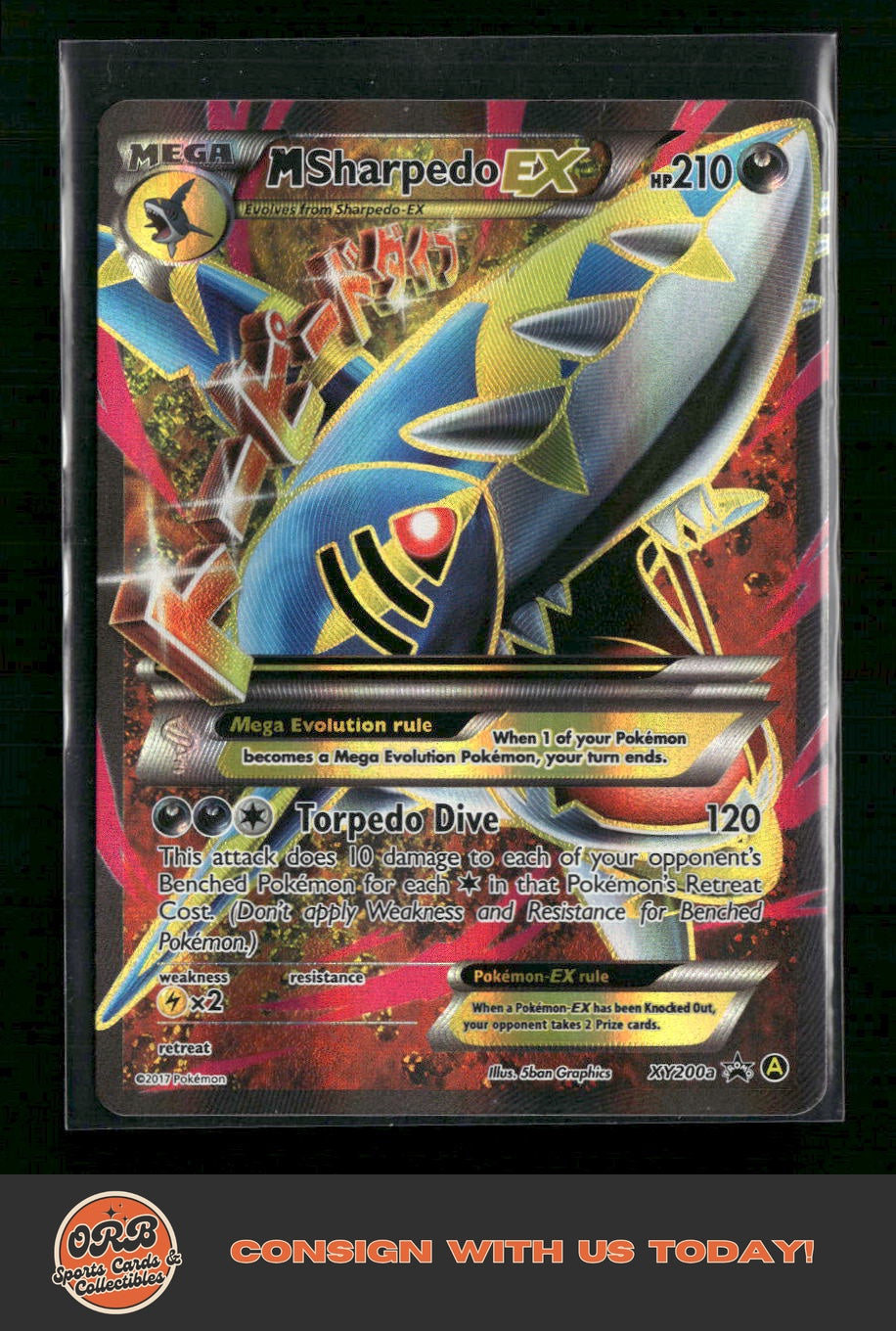 M Sharpedo EX Alternate Art Promos #XY200a - Front