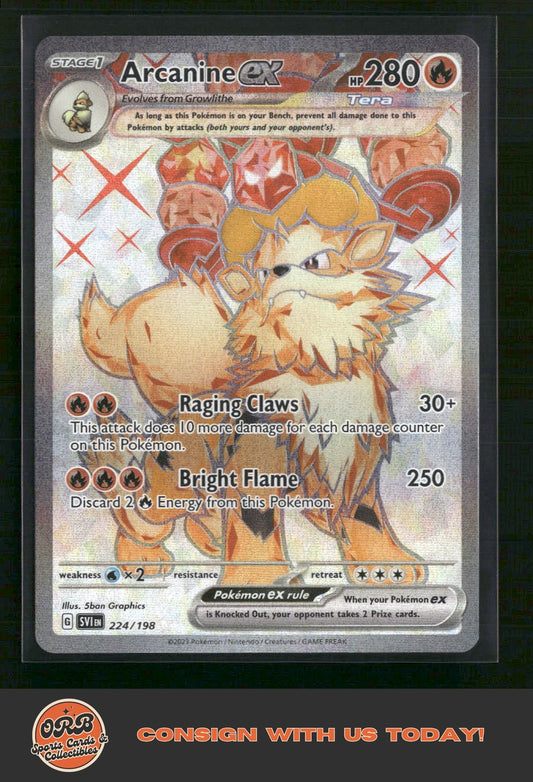 Arcanine ex SV01: Scarlet & Violet Base Set #224/198 - Front