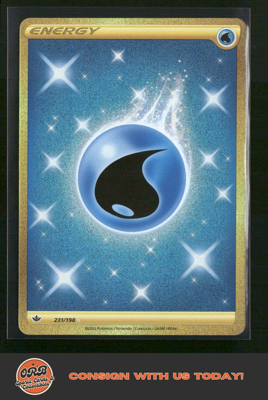 Water Energy (Secret) SWSH06: Chilling Reign #231/198 - Front