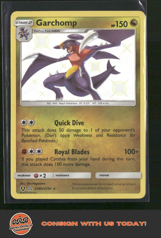 Garchomp Hidden Fates: Shiny Vault #SV40/SV94 - Front
