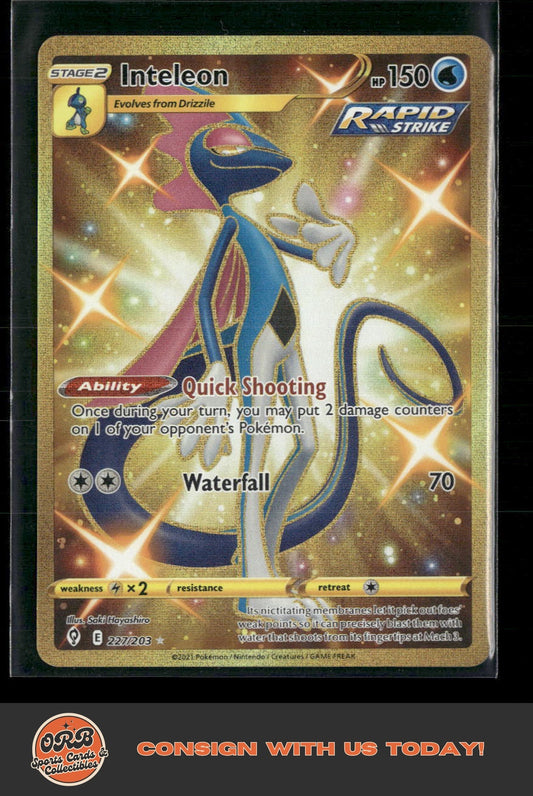 Inteleon (Secret) SWSH07: Evolving Skies #227/203 - Front