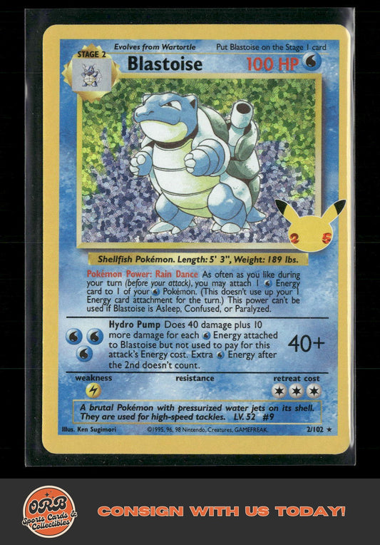 Blastoise Celebrations: Classic Collection #2/102 - Front