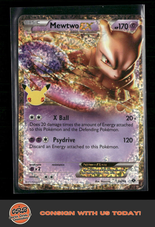 Mewtwo EX Celebrations: Classic Collection #54/99 - Front