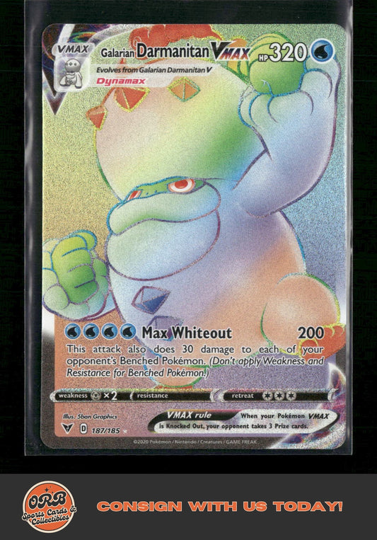 Galarian Darmanitan VMAX (Secret) SWSH04: Vivid Voltage #187/185 - Front